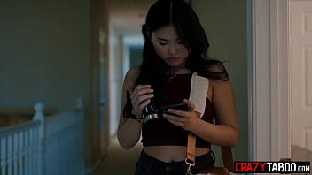 Preview 1 of Guess Which One Is Mom - Sexy Asian teen Lulu Chu found her new obsession with Asian friend Kimmy Kimm and her boyfriend