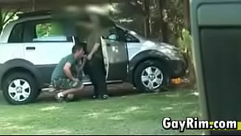 Preview 2 of 3fit Garls - Gay Guys Fucking Outside