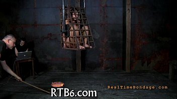 Preview 1 of Hot Animals Six - Painful clamping for beauty&#039_s titties