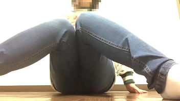 Preview 1 of Jessica Asakura Uncensored - ジーパンの中におもちゃ入れて感じてみました早くおっきいの入れたいな。