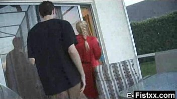Preview 1 of Bike Malk - Giga Titty Fisting Wife Naked Solo