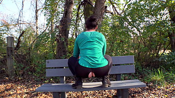 Preview 3 of Suhagraat Defloration - &quot_Staged leggings rip&quot_ - public flashing prank