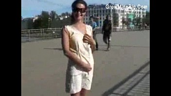 Preview 2 of Fameli Srotk - Beautiful Babe Public Flash