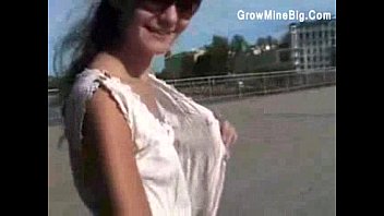 Preview 1 of Fameli Srotk - Beautiful Babe Public Flash
