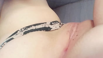 Preview 4 of Big States - I pushed aside my stepsister panties and licking her shaved pussy and masturbation