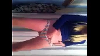 Preview 1 of Mom The Series - Blonde stripping on camera