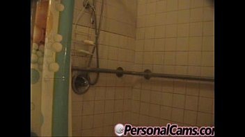 Preview 1 of Big Sister And Smell Brother - Big tit brunette amateur in the shower