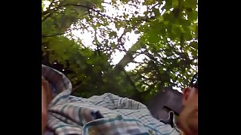 Preview 2 of Claudia Mac Anal - outdoor spraying by a mature male