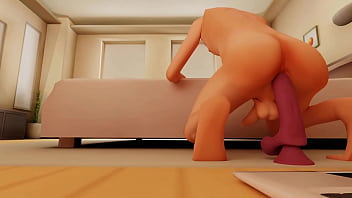 Preview 2 of Leah Gotti Naked Sex - anime femboy fucks himself with dildo while livestreaming