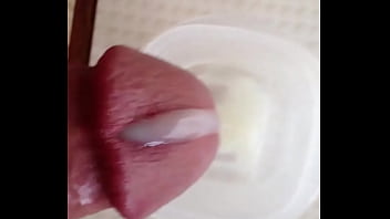 Preview 2 of Tagspolsku - Cumshot through 6 gauge apadravya