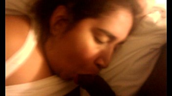 Preview 2 of Nun Shemale And Girl - Amateur Spanish chick sucking black cock