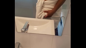 Preview 3 of Mom Son Fuck Veido - Twink teen jerking off with toy in butts