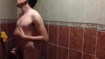 Preview 3 of Dadfuks - bathroom masturbation gay
