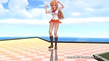 Preview 2 of Firsttime Lesbian Milf - sexy MMD Sexy Ecchi Sweet Devil