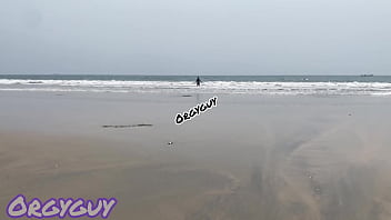 Preview 1 of Czech Harm - Ebony wife flashes pussy at a beach house