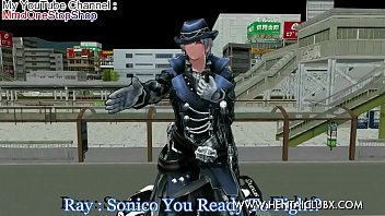 Preview 2 of Handjob Full Dress - anime Anime Girl Fight Ryona Hentai BallBusting MMD