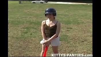 Preview 2 of Mom Son Egland Porn - Innocent 18yo teen playing baseball outdoors