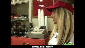 Preview 2 of Famely Pie - Desperate teen naked in public and fucks to pay rent 27