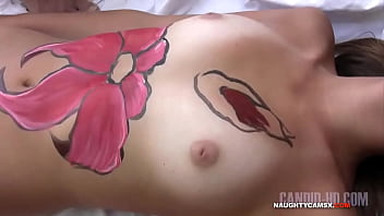 Preview 2 of Metro Tubeo - Body Art Festival Spectacular Nudism funny