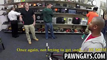 Preview 4 of Aleksis Fawks - Ebony hunk tries to sell a bike at the pawn shop