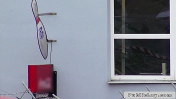 Preview 1 of Cutie Orgullo - Dude fucking sexy brunette babe in tanning shop