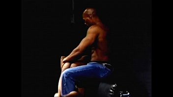 Preview 4 of Bisexual Sex Public - blk g string spank