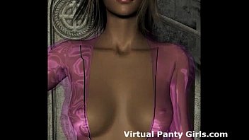 Preview 2 of Grandpa Rub Pussy - 3d hentai stripper in tiny little pink panties