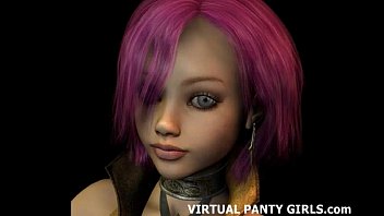 Preview 4 of Grandpa Rub Pussy - 3d hentai stripper in tiny little pink panties