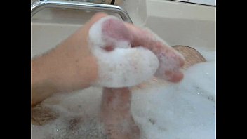 Preview 3 of Same Shower - Mature guy cumming in the bathtub