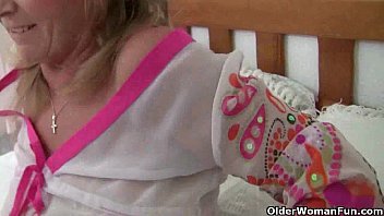 Preview 4 of Amateur Wife Blows Friends - British grannies exposed on cam
