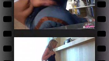 Preview 2 of Sapenish Babes - Tight teen Alex stripping off her skinny jeans
