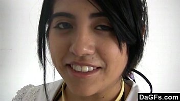 Preview 4 of Nude Pussy Granny - Dagfs - Sexy Photo Session With Little Latina Model