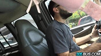 Preview 4 of Korean Sissyboy - Big Ass Brunette Elisa Verricci Fucked On 305Bus 2.1