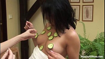 Preview 1 of One Beautyfor My Entire Life - Sexy lesbian teens Maggie and Sandra have fun