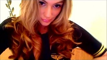 Preview 1 of Brothir Sistr Xnxx Video - Sexy Redhead Touches Herself On Cam