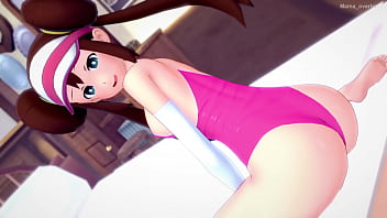 Preview 1 of Sunny Leone Sex And Xx - Rosa (Nanci Pokemon) se puso su traje de ba&ntilde_o y esta lista para entrenar follando (version adulta)