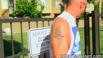 Preview 1 of Finger In The Puszy - Hot gay scene The lad begins to fumble with his spear in his shorts