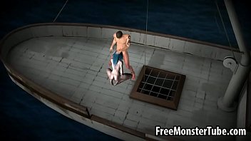 Preview 3 of Ana Muar - Blue haired 3D cartoon babe getting fucked hard