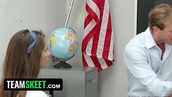 Preview 1 of My Wants Me To Knock Her Up - InnocentHigh - Cassidy Klein Fucks While In Detention