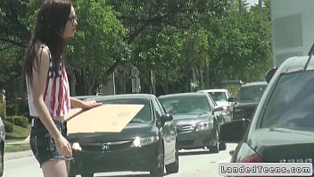 Preview 1 of Ftv Meagan - Teen hitchhiker bangs in car in public