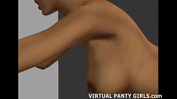 Preview 3 of Strong Own - 3d animated stripper in pink lingerie