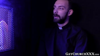 Preview 1 of Granny King Pantyhose - Lustrous confession to commit another sexual act with priest
