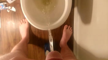 Preview 3 of Wife Resisting Massage - Taking a piss