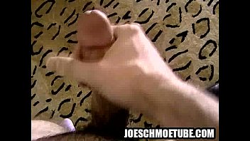 Preview 4 of Lingerie Polkdots - Horny amateur hunk tugging on his rock hard cock