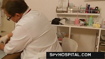 Preview 2 of Saey Video - Old gynecologist runs a hidden cam to spy on pussy