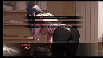 Preview 2 of Pest Porn - Touching myself infront of HINATA. Cumming on my step mom