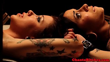 Preview 3 of Xxx Porno Hup - Tied up lesbo bdsm fetish lovers clamped