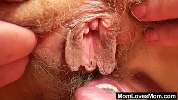 Preview 3 of 2018 Pree Xms - Woolly milf gets toyed by mad blondie wifey