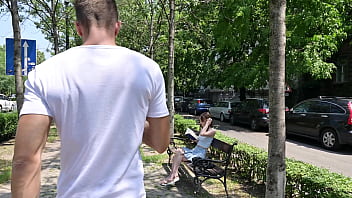 Preview 1 of First Time Mom Son And Sister - Brunette Beauty Kate Quinn Hooks Up With Hung Stranger For Sex GP2967