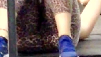 Preview 3 of Indian Girls Dick Press In Bus - Thick White Bubble Butt Fat ass Best Gym Candid